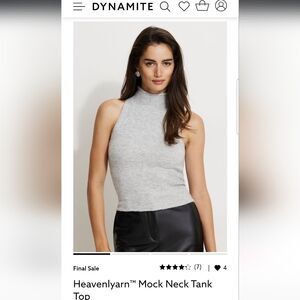 Gray Sleeveless Knit Top